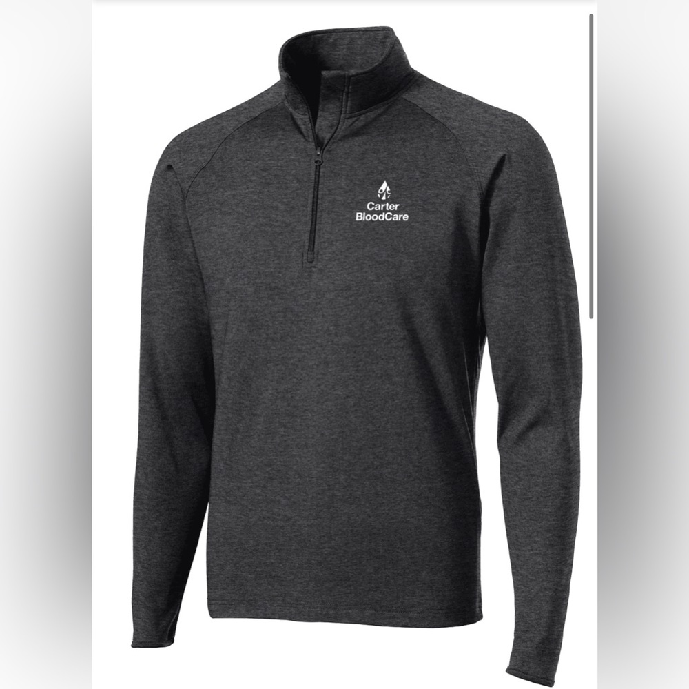 NWT Gray Quarter-Zip Pullover
